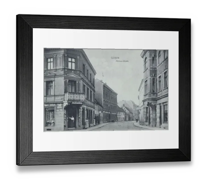 Framed Print : Guben, Pfoertnerstrasse, Lower Lusatia