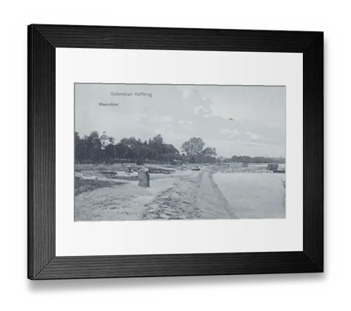 Framed Print : Baltic resort Haffkrug, Elisabethbad Framed Print : Baltic resort Haffkrug, Elisabethbad