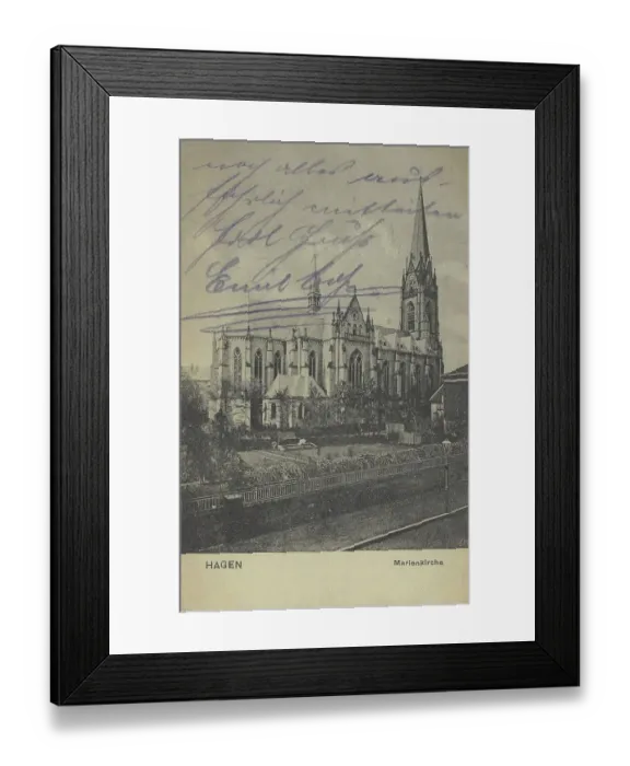 Framed Print : Hagen, Marienkirche, North Rhine-Westphalia