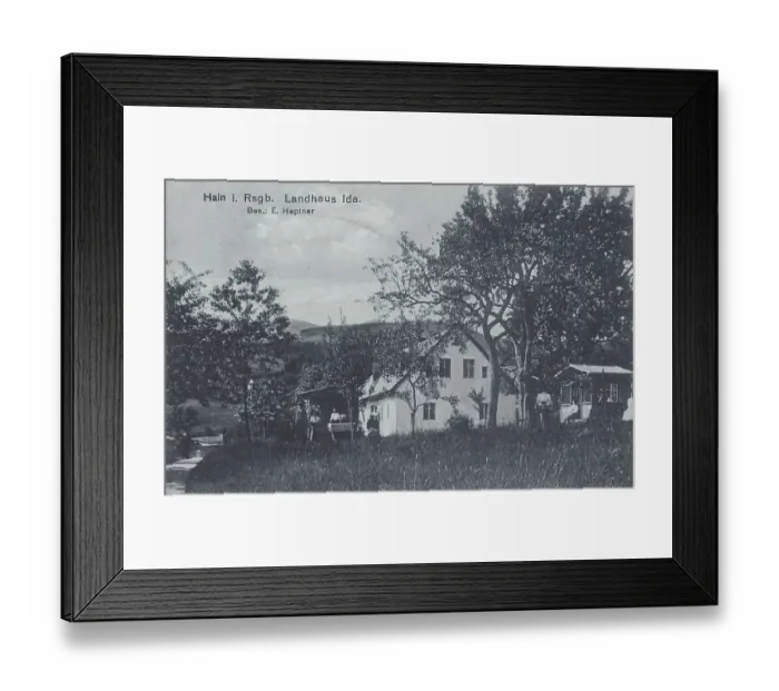 Framed Print : Hain im Riesengebirge, German place name for Przesieka