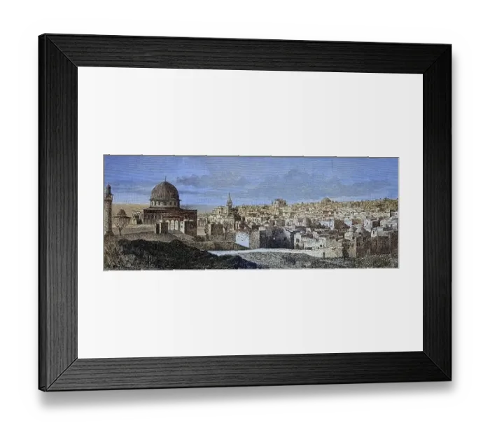 Framed Print : The City of Jerusalem in the 11th century Framed Print : The City of Jerusalem in the 11th century
