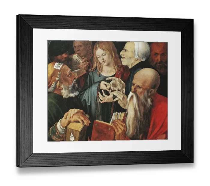 Framed Print : The Twelve-Year-Old Jesus, after a painting Framed Print : The Twelve-Year-Old Jesus, after a painting