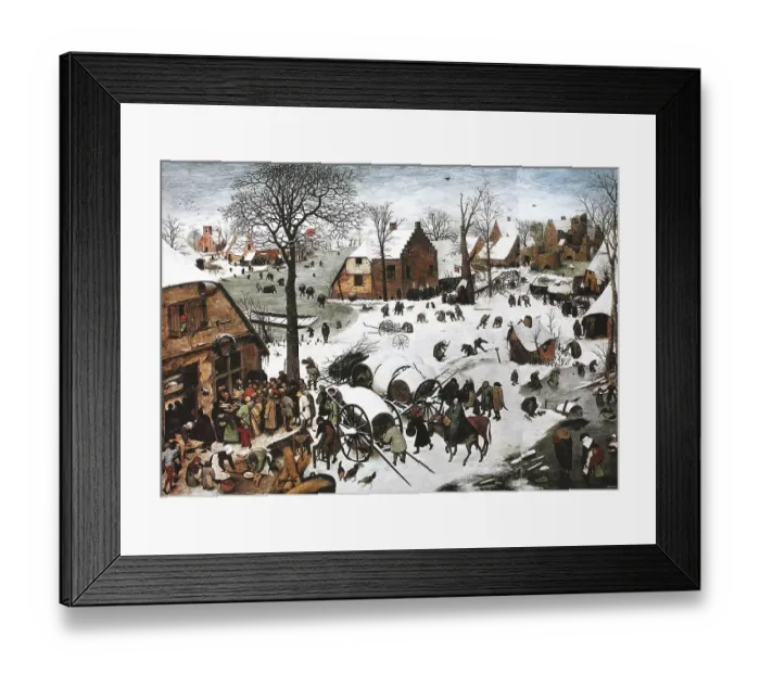 Framed Print : The Census in Bethlehem, Emperor Augustus ordered a census to be taken throughout the Roman Empire