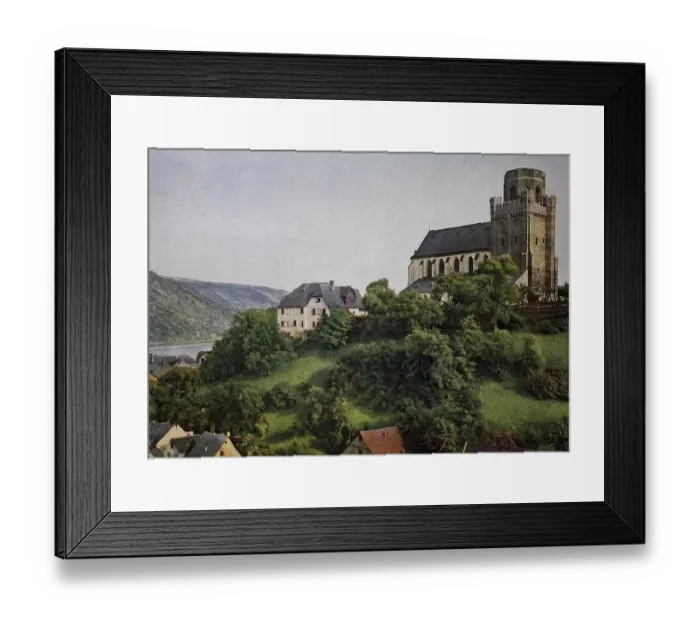 Framed Print : The Church of St. Martin in Oberwesel in 1910 Framed Print : The Church of St. Martin in Oberwesel in 1910