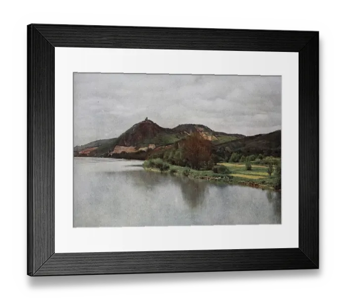 Framed Print : Drachenfels and Wolkenburg in the Siebengebirge