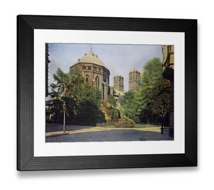 Framed Print : The Church of St. Geron in Cologne in 1910