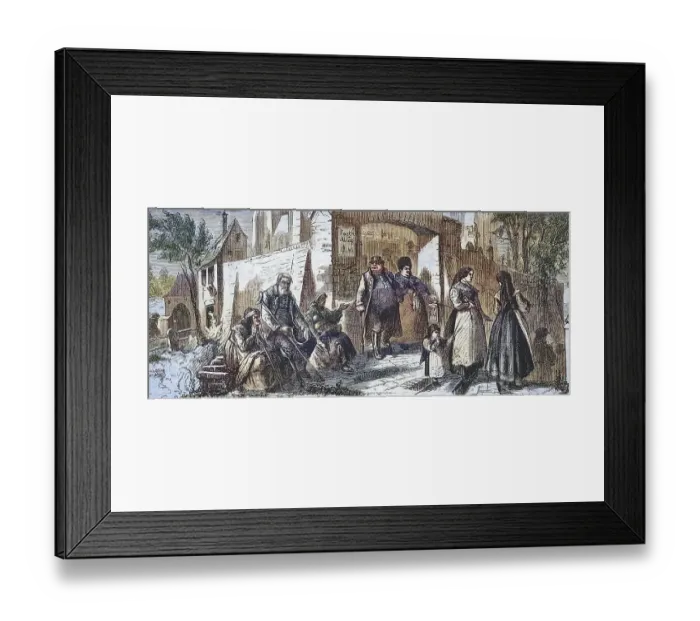 Framed Print : Kirmess, church fair in Upper Bavaria