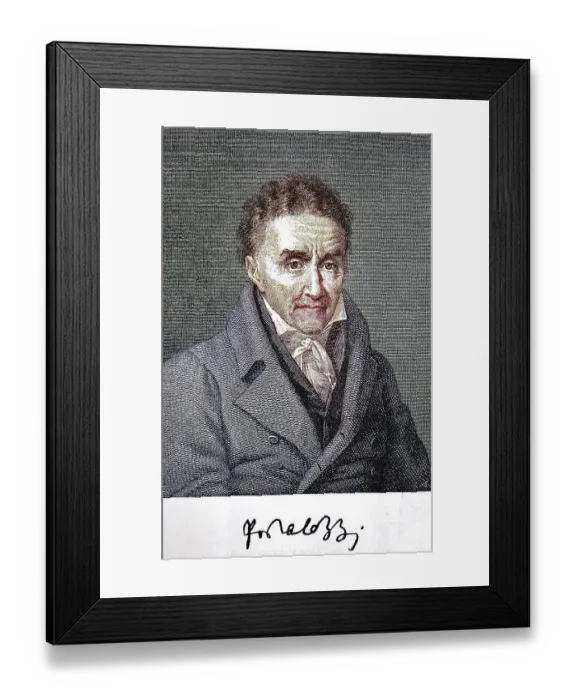 Framed Print : Johann Heinrich Pestalozzi, 12 January 1746