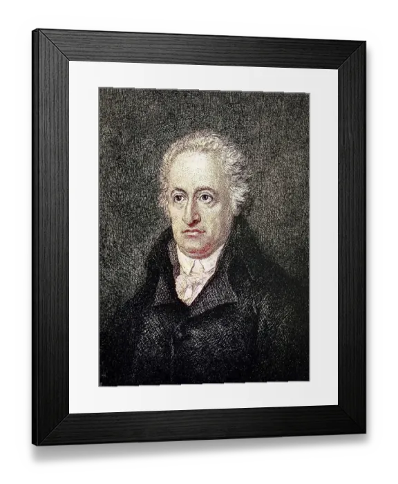 Framed Print : Johann Wolfgang Goethe, from 1782 von Goethe