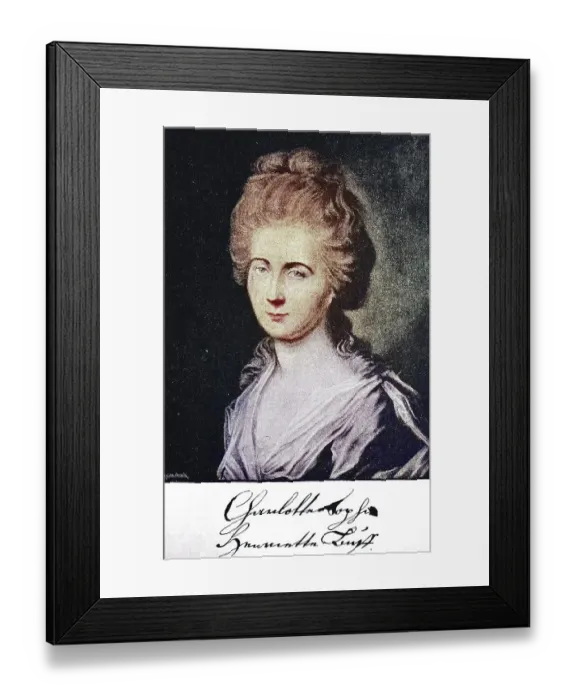 Framed Print : Charlotte Sophie Henriette Buff Framed Print : Charlotte Sophie Henriette Buff