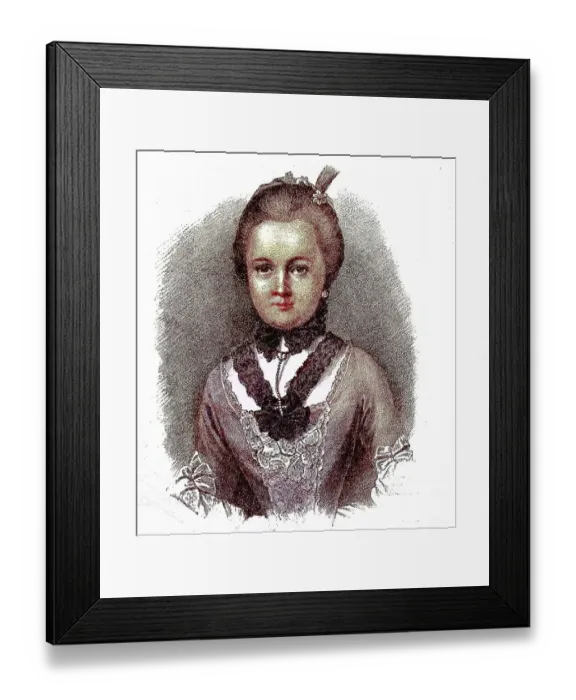 Framed Print : Anna Katharina Schoenkopf, called Kaethchen and Annette