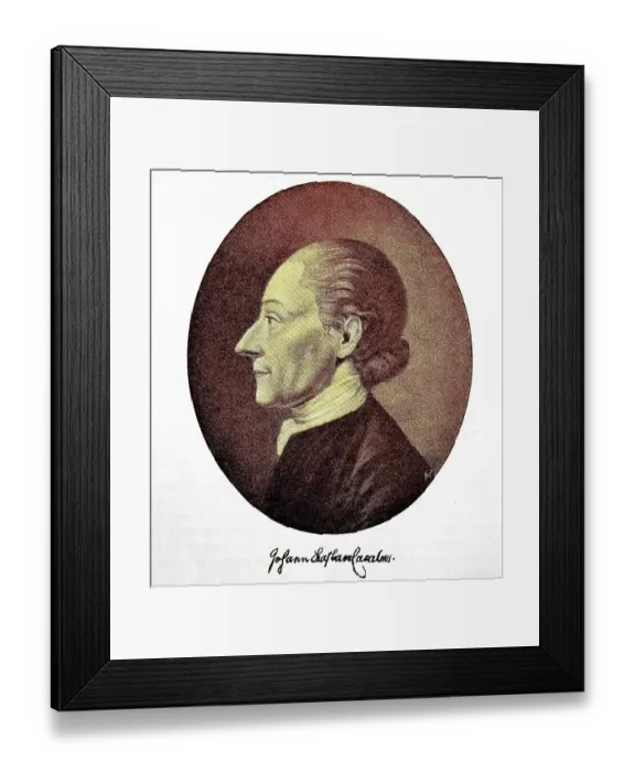 Framed Print : Johann Caspar Lavater, also Johann Kaspar Lavater