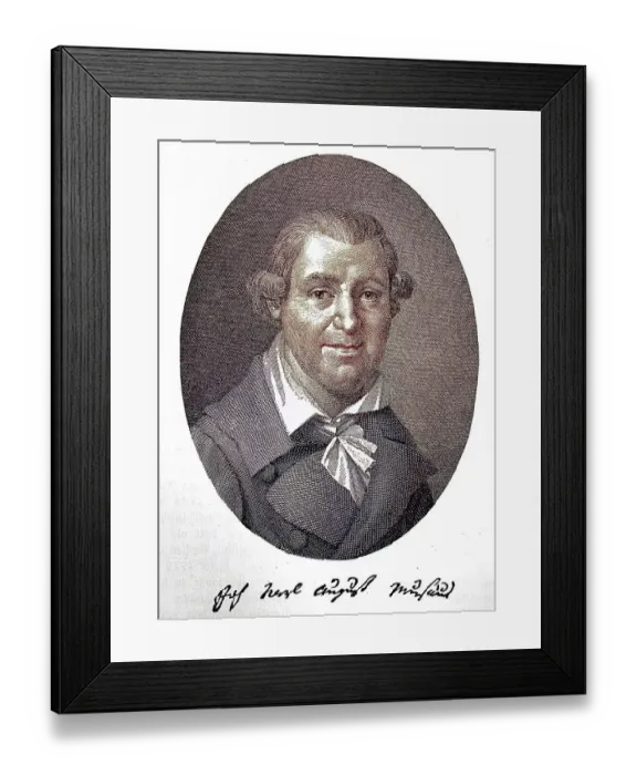 Framed Print : Johann Karl August Musaeus, 29 March 1735