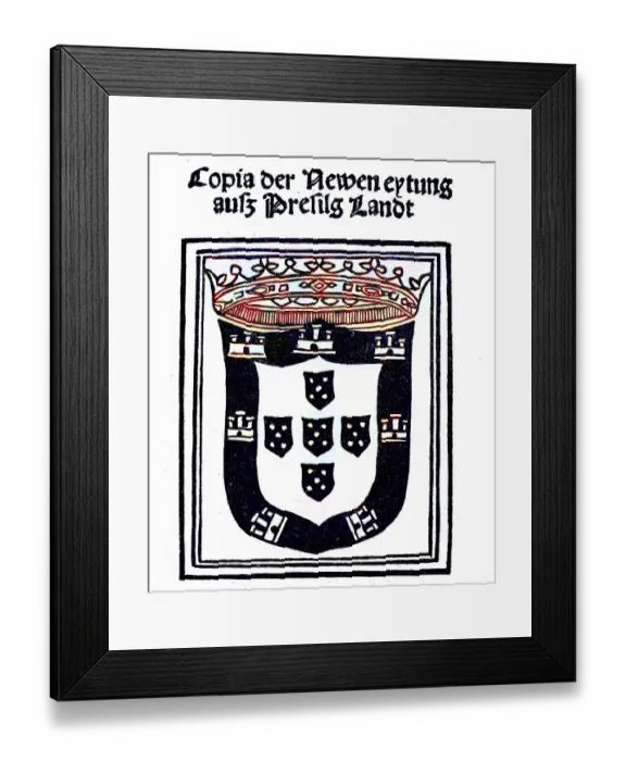 Framed Print : Title page of the new newspaper from the country of Presilg