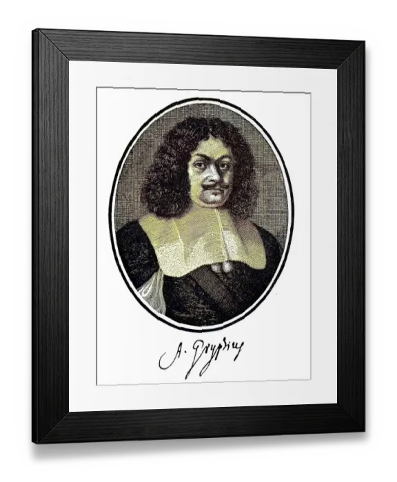 Framed Print : Andreas Gryphius, 2 October 1616 Framed Print : Andreas Gryphius, 2 October 1616