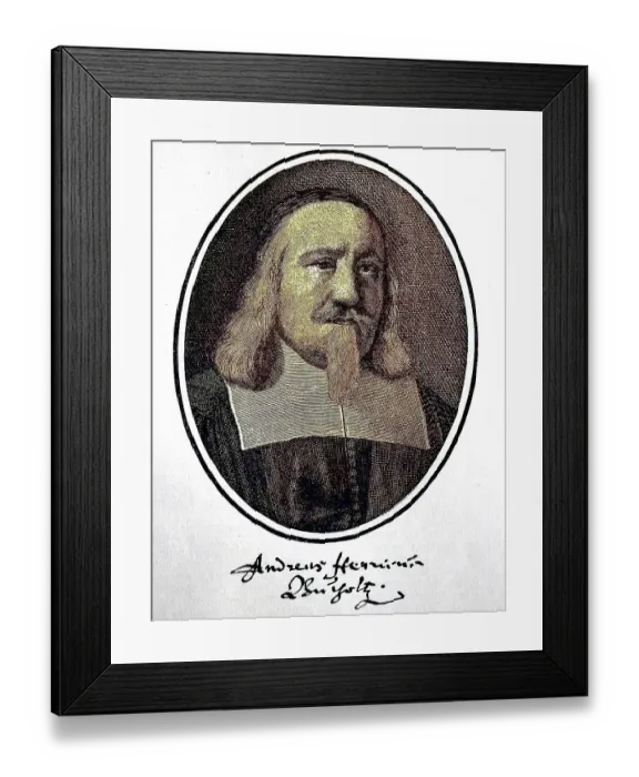 Framed Print : Andreas Heinrich Bucholtz, also Andreas Henricus Bucholtz