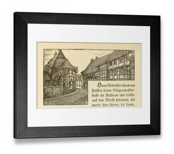 Framed Print : Old city wall, historical city view Framed Print : Old city wall, historical city view