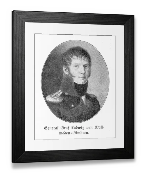 Framed Print : Portrait of General Count Ludwig von Wallmoden-Gimborn