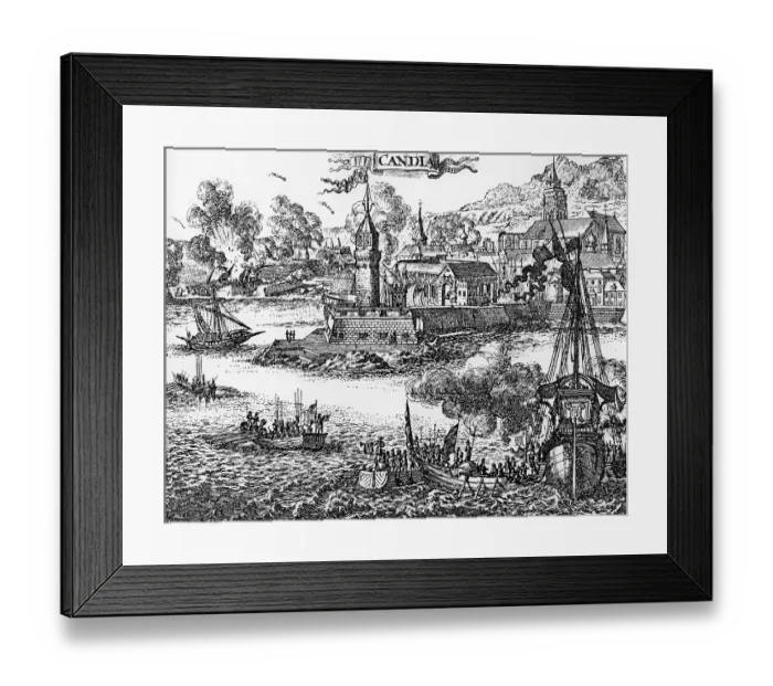 Framed Print : Siege of Candia, today Heraklion