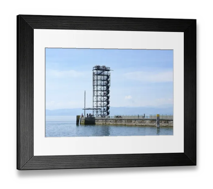 Framed Print : Observation tower at the harbour entrance Framed Print : Observation tower at the harbour entrance