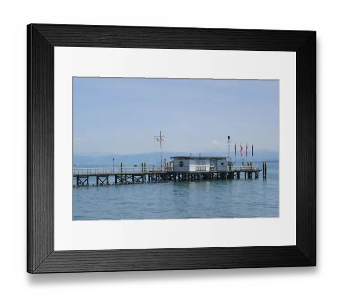 Framed Print : Jetty, Hagnau, Lake Constance, Baden-Wuerttemberg Framed Print : Jetty, Hagnau, Lake Constance, Baden-Wuerttemberg