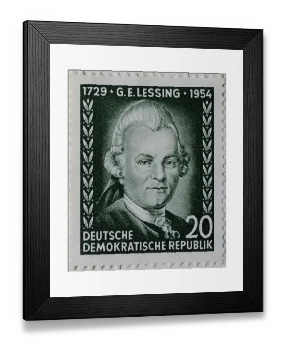 Framed Print : Gotthold Ephraim Lessing, a German writer