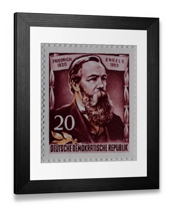 Framed Print : Friedrich Engels, a German social scientist