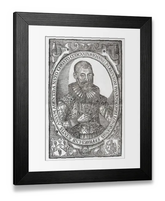 Framed Print : Portrait of John Parkinson (1567-1650) Framed Print : Portrait of John Parkinson (1567-1650)