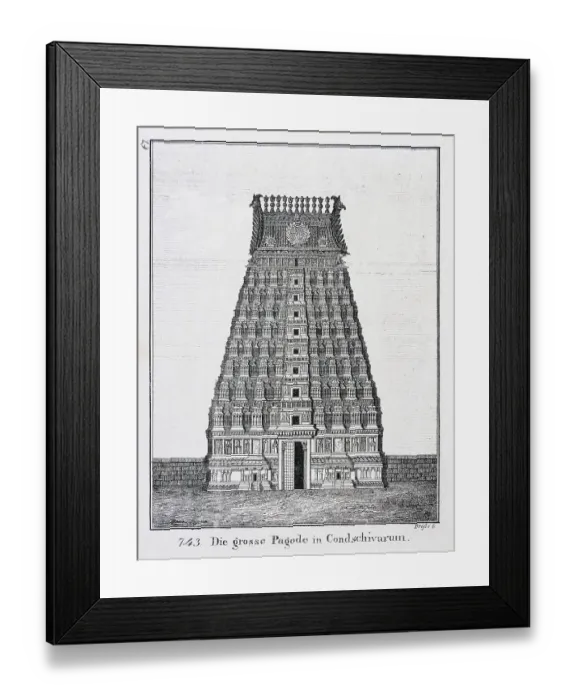 Framed Print : The Great Pagoda of Kanchipuram Framed Print : The Great Pagoda of Kanchipuram
