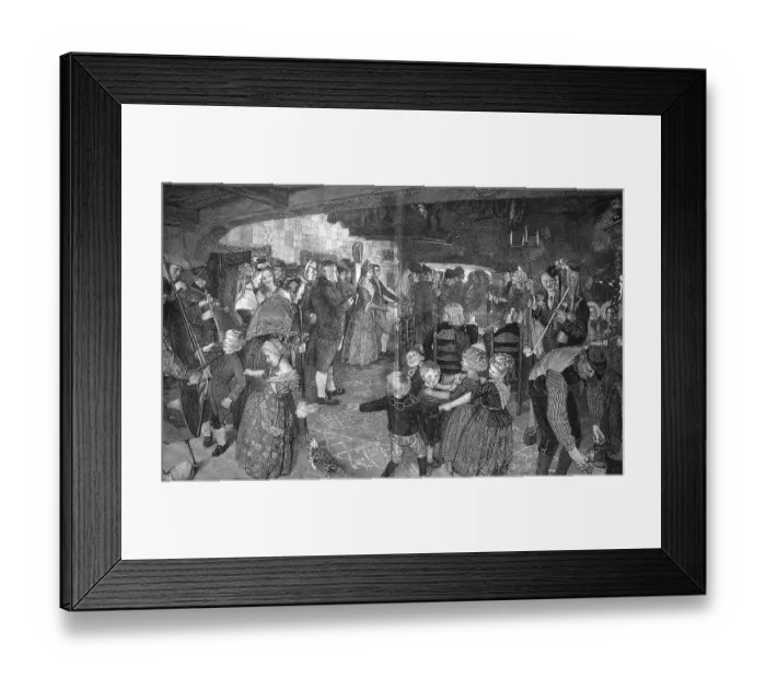 Framed Print : Peasant Wedding in Lower Germany