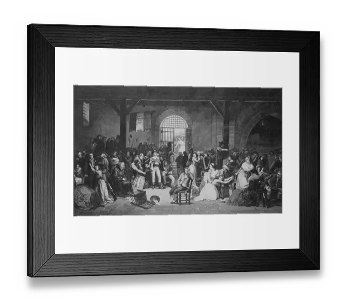 Framed Print : Reading out of the last victims of the time of terror