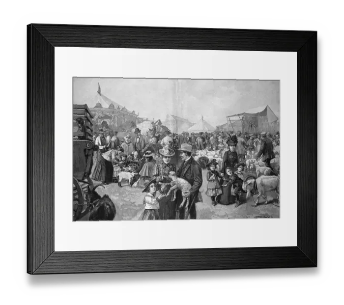 Framed Print : At the Laemmermarkt of Hamburg