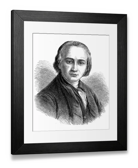 Framed Print : Georg Joseph Vogler, also Abbe Vogler or Abbot Vogler