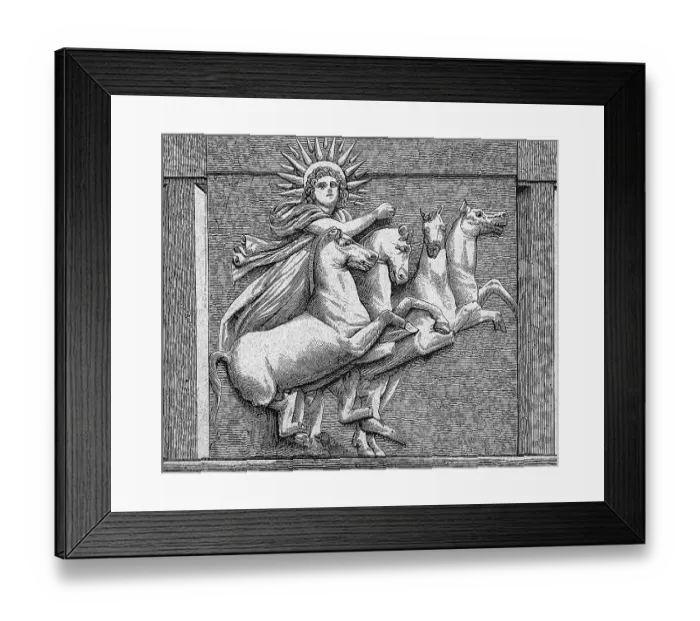 Framed Print : Metope from the Temple of Apollo in Troy