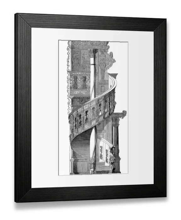 Framed Print : Staircase of the Gueldenkammer in the Bremen Town Hall Framed Print : Staircase of the Gueldenkammer in the Bremen Town Hall