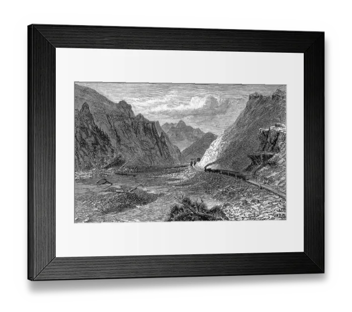 Framed Print : Canyon on the Weaver River in Utah