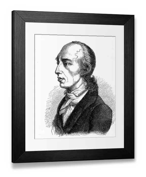 Framed Print : Johann Heinrich Voss, 20 February 1751 Framed Print : Johann Heinrich Voss, 20 February 1751