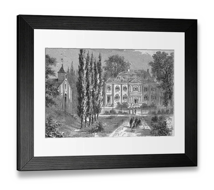 Framed Print : The House of Voltaire in Ferney, c Framed Print : The House of Voltaire in Ferney, c