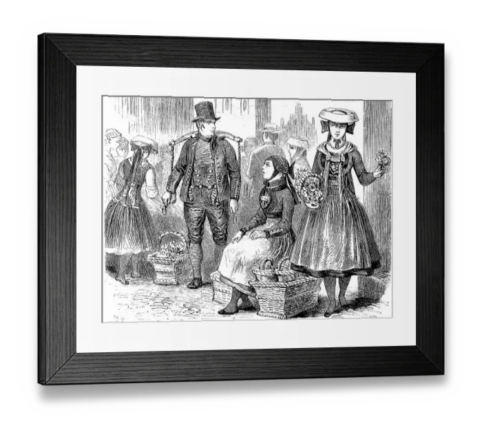 Framed Print : Folk traditional costume from the area of the Vierlanden Framed Print : Folk traditional costume from the area of the Vierlanden