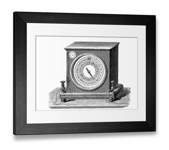 Framed Print : Pointer telegraph by Breguet