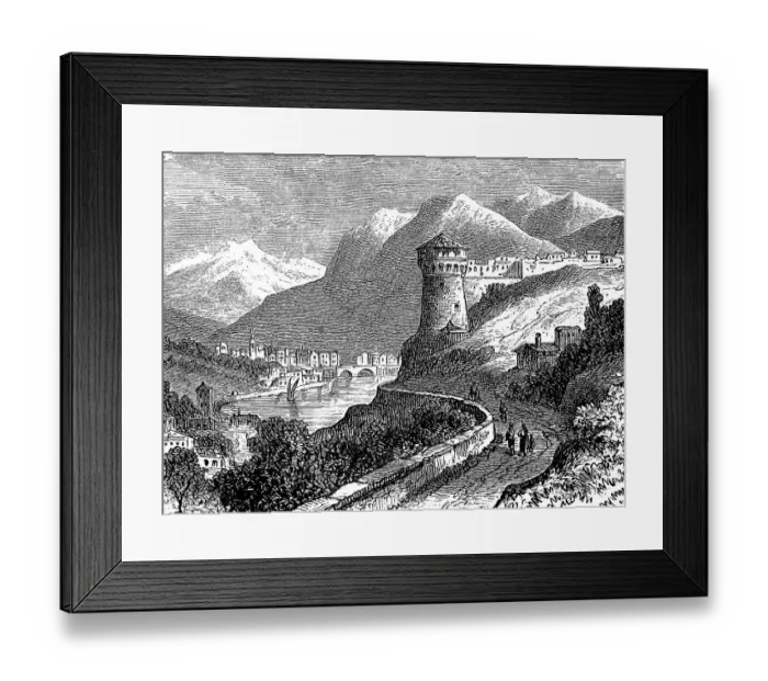 Framed Print : The town of Rovereto, Roveredo Framed Print : The town of Rovereto, Roveredo