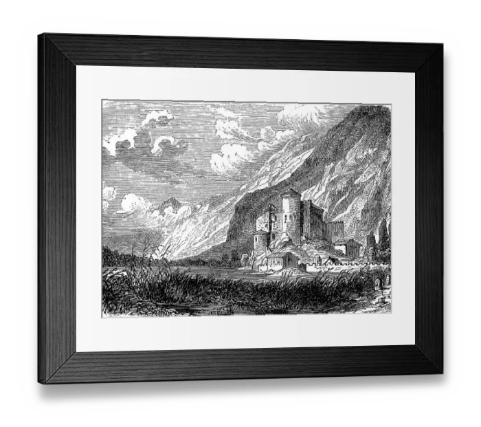 Framed Print : Toblino Castle on Lake Toblino Framed Print : Toblino Castle on Lake Toblino