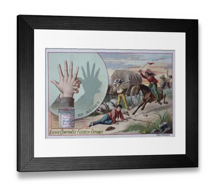 Framed Print : Picture series Shadow Games, the Indian Framed Print : Picture series Shadow Games, the Indian