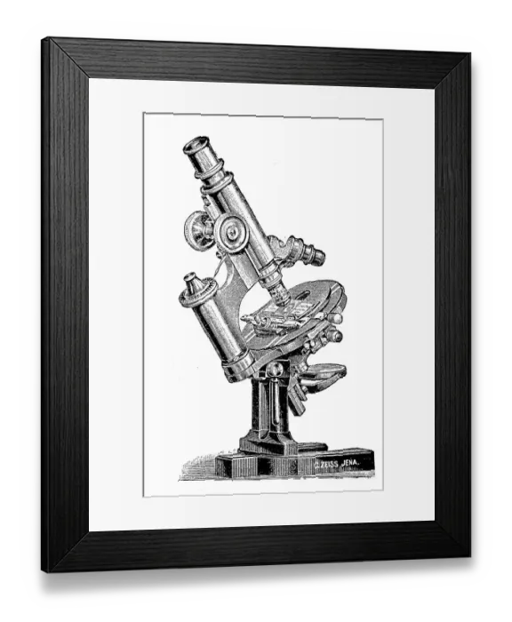 Framed Print : Microscope by the Zeiss company from Jena Framed Print : Microscope by the Zeiss company from Jena