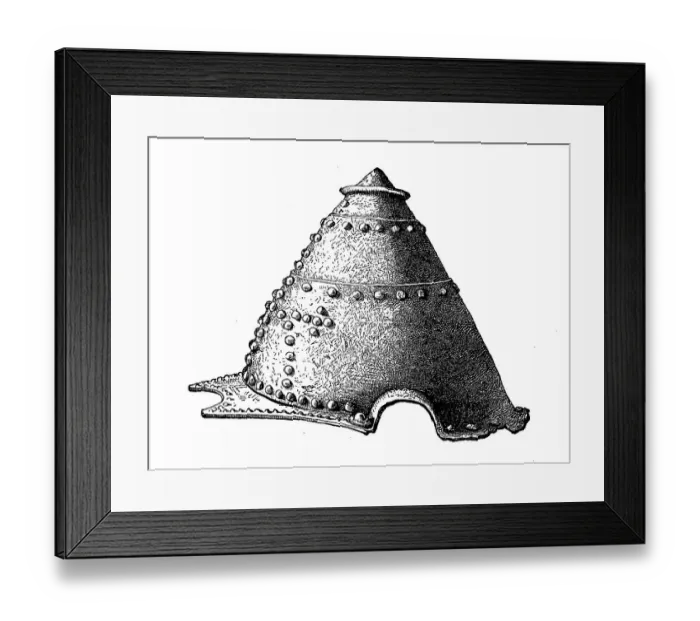 Framed Print : Helmet from the time of Alfred the Great