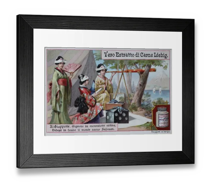 Framed Print : Picture series Japan, ladies on a summer hike Framed Print : Picture series Japan, ladies on a summer hike