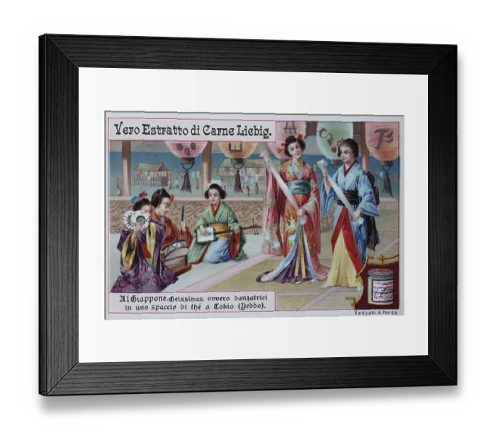 Framed Print : Picture series Japan, Geishas or dancers in a tea house in Tokyo Framed Print : Picture series Japan, Geishas or dancers in a tea house in Tokyo