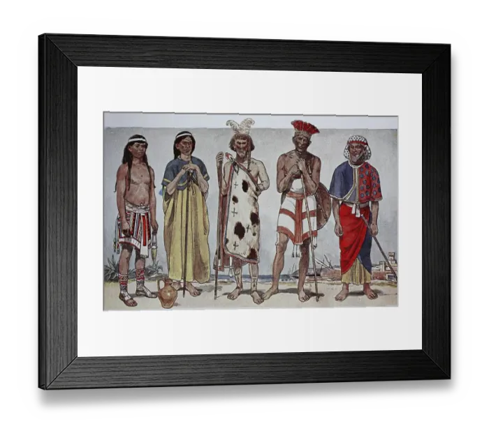 Framed Print : West Asian fashionable dress in antiquity Framed Print : West Asian fashionable dress in antiquity