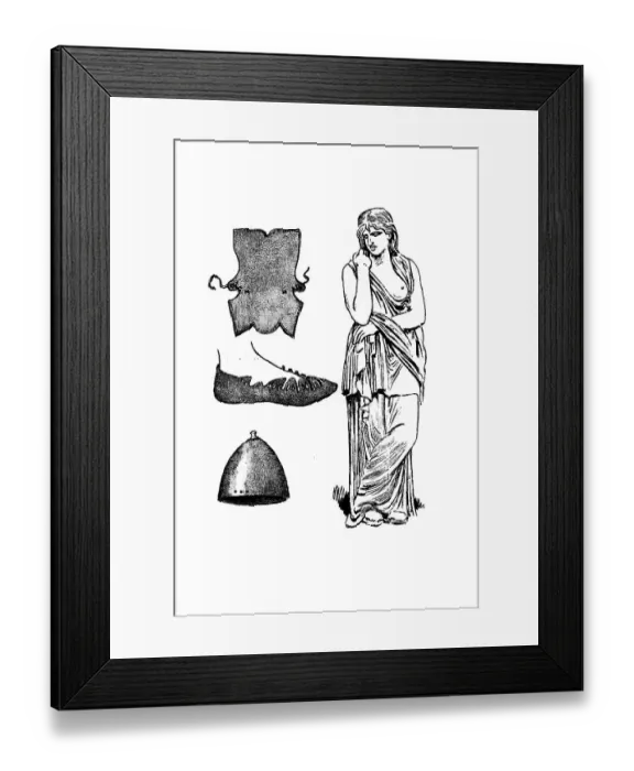 Framed Print : Clothing of the Germanic tribes in Roman and even older times