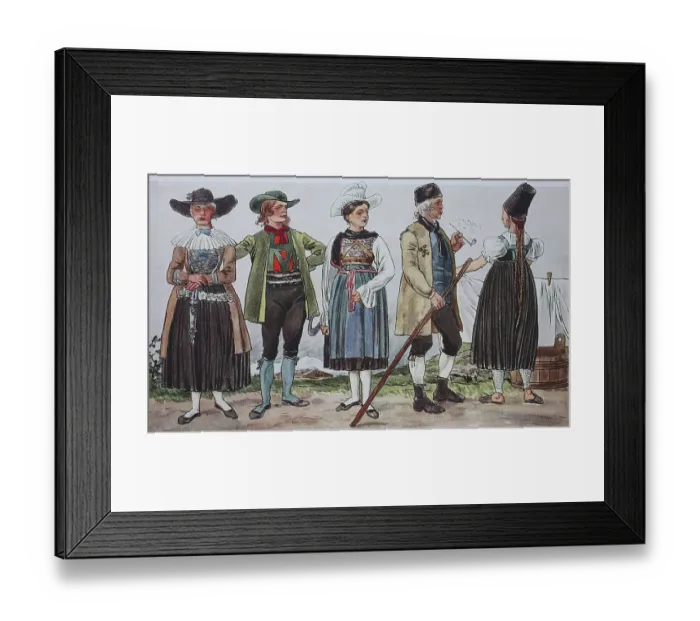 Framed Print : Fashion, and Austria around 1850 Framed Print : Fashion, and Austria around 1850